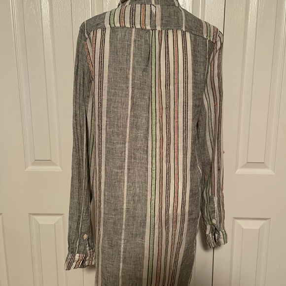 CP Shades Striped Linen Tunic Free People Beach - Picture 2 of 12